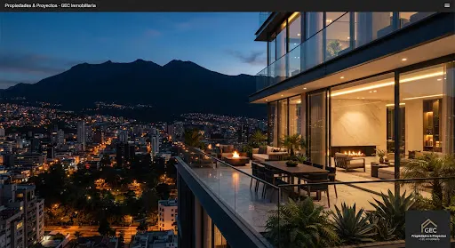 Penthouse Skyline Tower en La Carolina con vista al parque y al Pichincha